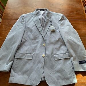 Stafford Blue and White pinstripes  Men's Blazer